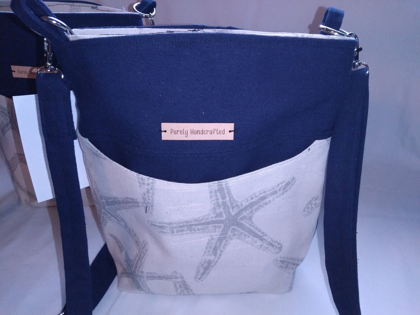 handmade canvas purse with snaps