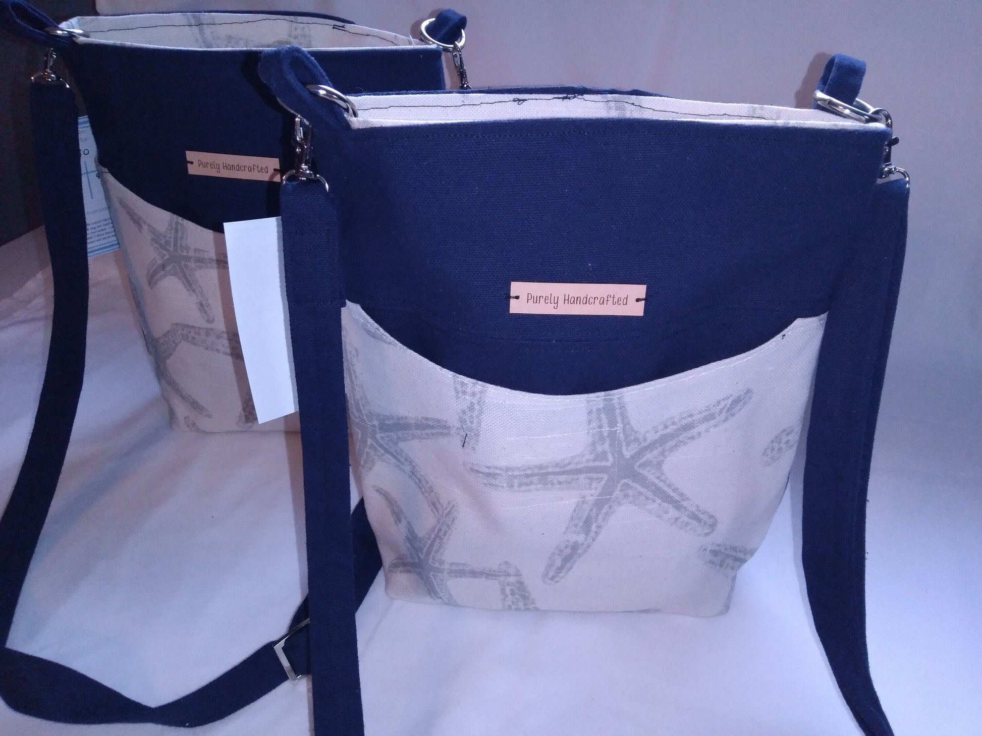handmade canvas purse with snaps